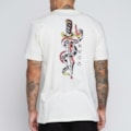 Camiseta Rvca Saber Snake Off White  