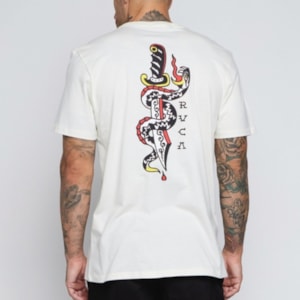 Camiseta Rvca Saber Snake Off White