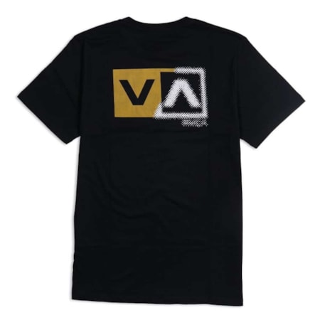 Camiseta Rvca Scanner Preto Bege