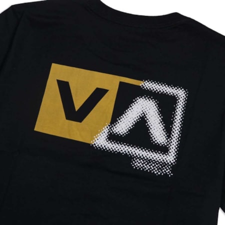 Camiseta Rvca Scanner Preto Bege