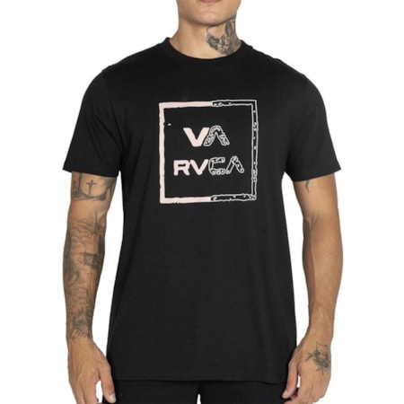 Camiseta Rvca Va All The Way Worn Black