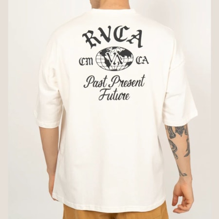 Camiseta Rvca World Wide Off White