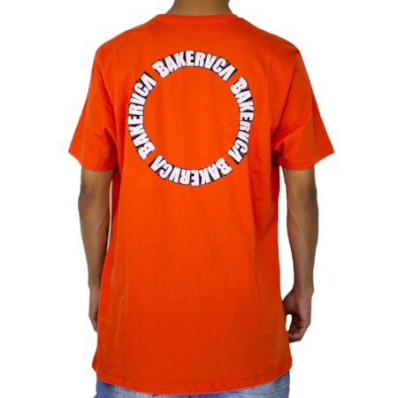 Camiseta Rvca X Baker Laranja