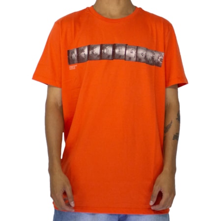 Camiseta Rvca X Baker Photo 1 Laranja