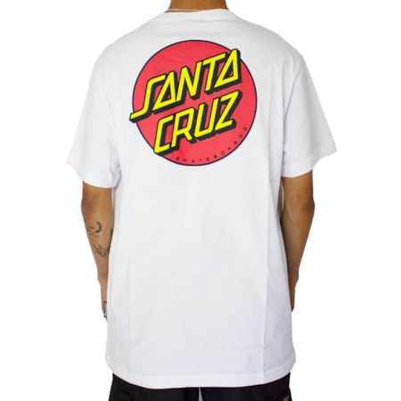 Camiseta Santa Cruz Classic Dot Branco