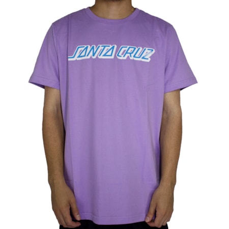 Camiseta Santa Cruz Classic Strip Lilas