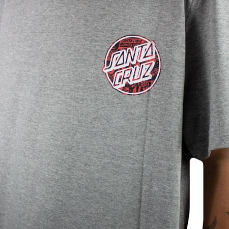 Camiseta Santa Cruz Handbill Dot Cinza