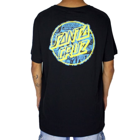 Camiseta Santa Cruz Handbill Dot Preto