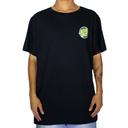 Camiseta Santa Cruz Handbill Dot Preto