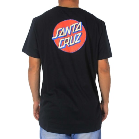 Camiseta Santa Cruz Wash Dot Preto