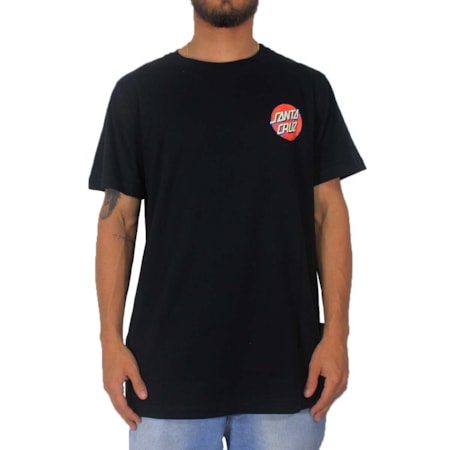 Camiseta Santa Cruz Wash Dot Preto