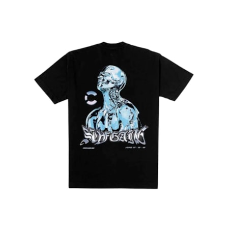 Camiseta Sufgang x Cena Tee Robot Chrome Black