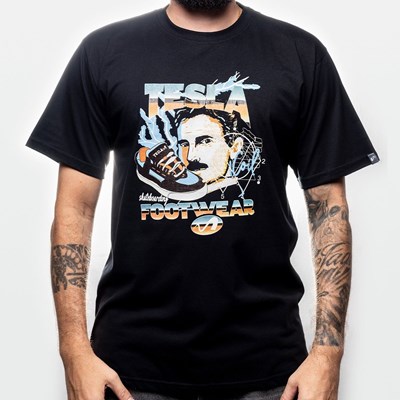 Camiseta Tesla Skate Coil Face Preta