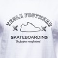 Camiseta Tesla Skate Manga Longa Manufactured Branco