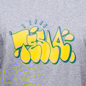 Camiseta Tesla Skate Tag Cinza