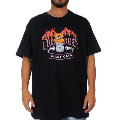 Camiseta Thrasher Alley Cats Black