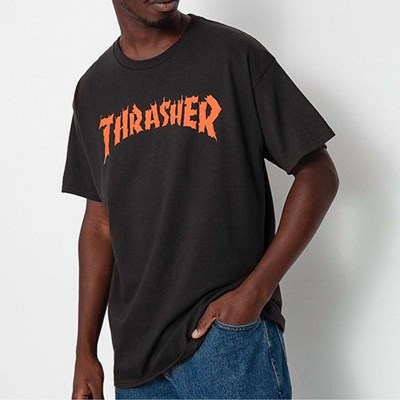 Camiseta Thrasher Burn It Down Preta