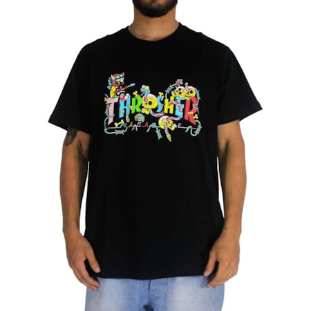 Camiseta Thrasher Devils Music Logo Preta