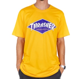 Camiseta Thrasher Diamond Logo Amarelo