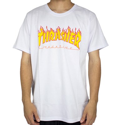 Camiseta Thrasher Frame Logo Branca
