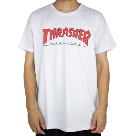 Camiseta Thrasher Outlined Branco