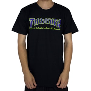 Camiseta Thrasher Outlined Preto