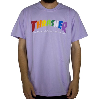 Camiseta Thrasher Rainbow Mag Lilas