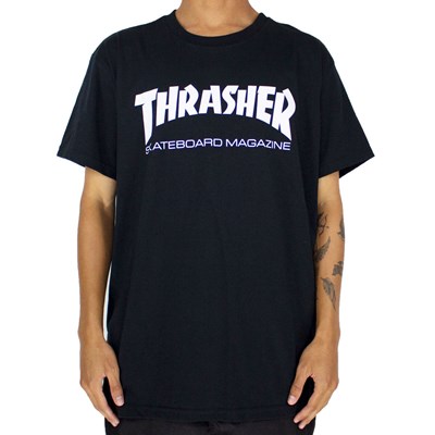 Camiseta Thrasher Skate Mag Logo Preta