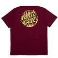 Camiseta Thrasher x Santa Cruz Flame Dot Vinho