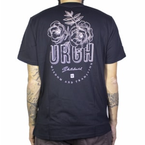 Camiseta Urgh Flores Preta