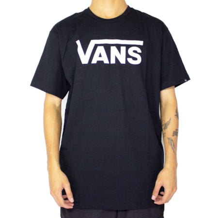 Camiseta Vans Classic Black White