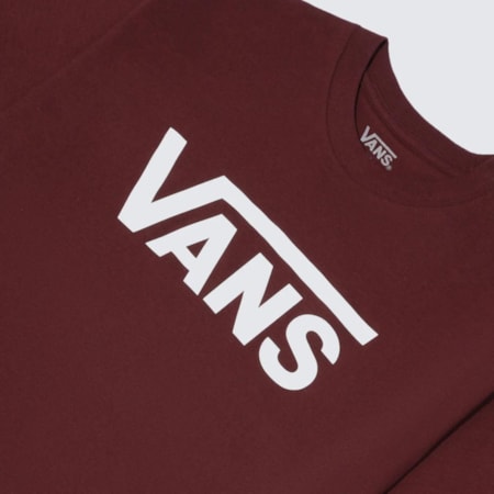 Camiseta Vans Classic Burgundy White VN000GGGZ3SC