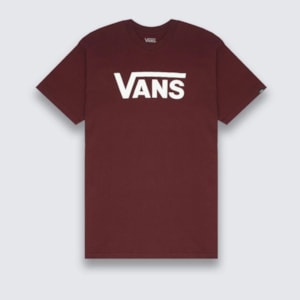 Camiseta Vans Classic Burgundy White VN000GGGZ3SC