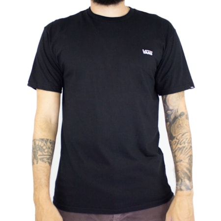 Camiseta Vans Core Basics Black White VN0A4A5CY28