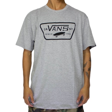 Camiseta Vans Full Patch Athletic Heather VN000QN8ATH