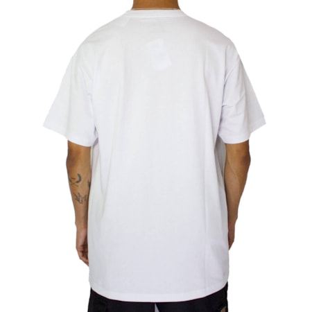 Camiseta Vans Full Patch Back White Black VN0000F8DBKC