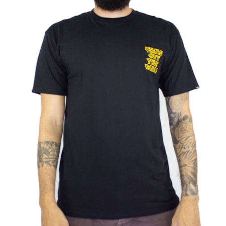 Camiseta Vans Gnarcat Black VN0A4ROLBLK