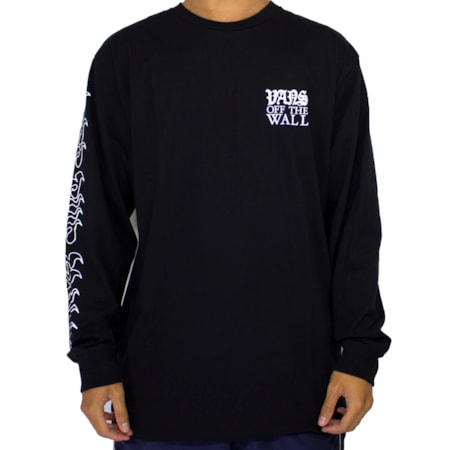 Camiseta Vans Griffin Manga Longa Black