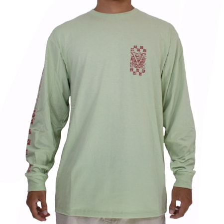 Camiseta Vans Manga Longa Visualize A Picture Celadon