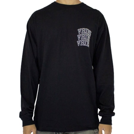 Camiseta Vans New Varsity Manga Longa Black 