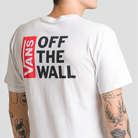 Camiseta Vans Off The Wall White VN0A4A5DWHT