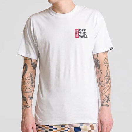 Camiseta Vans Off The Wall White VN0A4A5DWHT