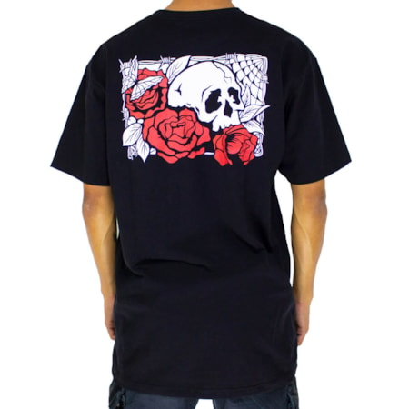 Camiseta Vans Rose Bed Black