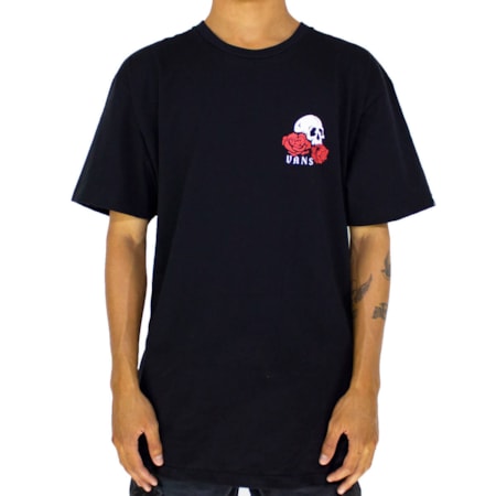 Camiseta Vans Rose Bed Black