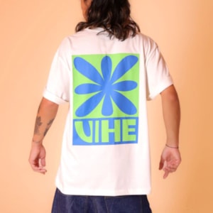 Camiseta Vihe Flower II Off White 