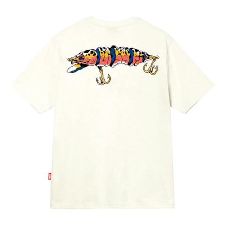 Camiseta Vishfi Brazart Fish Bait Off White