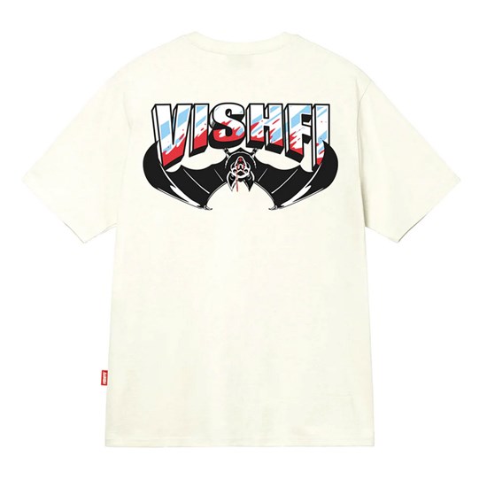 Camiseta Vishfi Halloween Bat Off White
