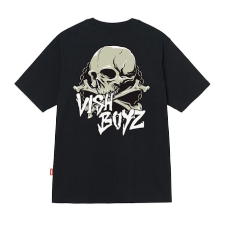 Camiseta Vishfi Halloween Boy Skull Preto