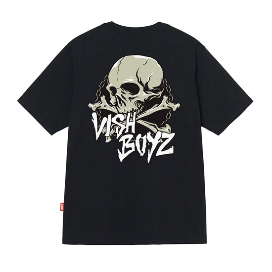 Camiseta Vishfi Halloween Boy Skull Preto