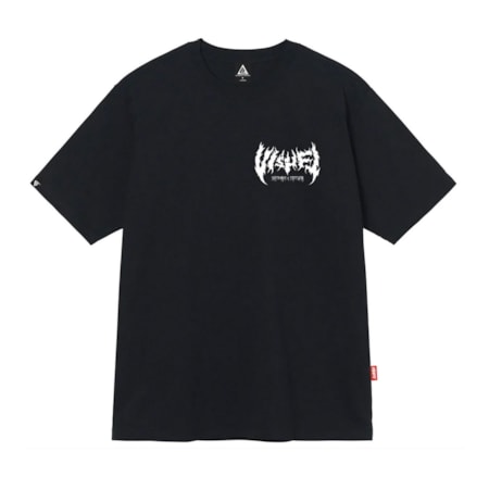 Camiseta Vishfi Halloween Logo Bat Preto 